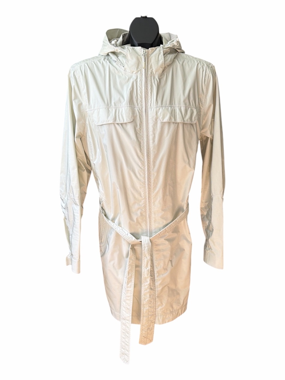 LL. Bean Women’s Large Lightweight Hooded Trench Coat - Cream